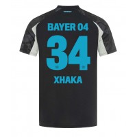 Maglia Calcio Bayer Leverkusen Granit Xhaka #34 Terza Divisa 2024-25 Manica Corta